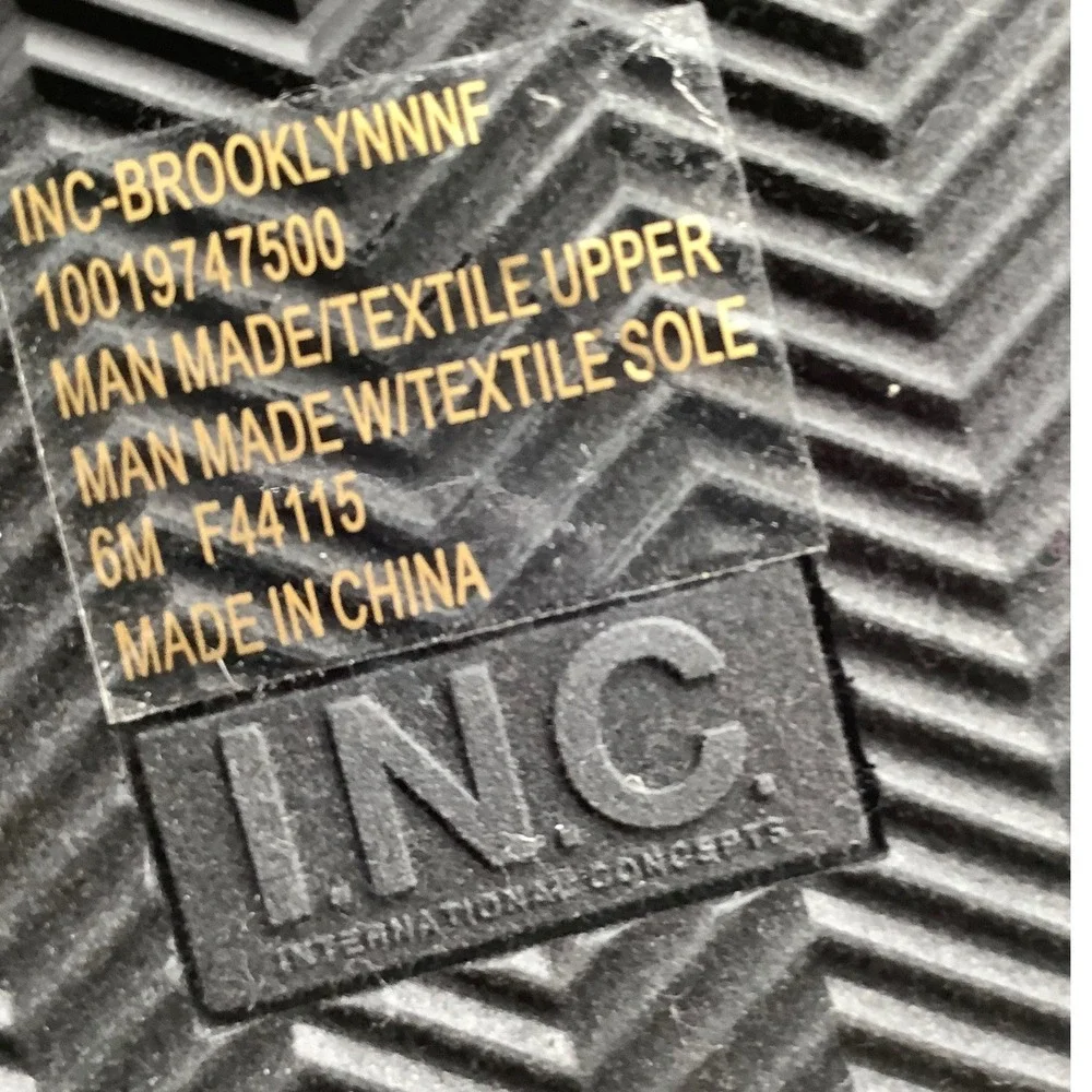 INC International Concepts Brooklynne‎ Black Rhinestone Snow Boots Womens 6M NEW